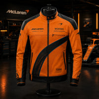 MCL Papaya Lines - Motorsport Panel Jacket in Orange and Black