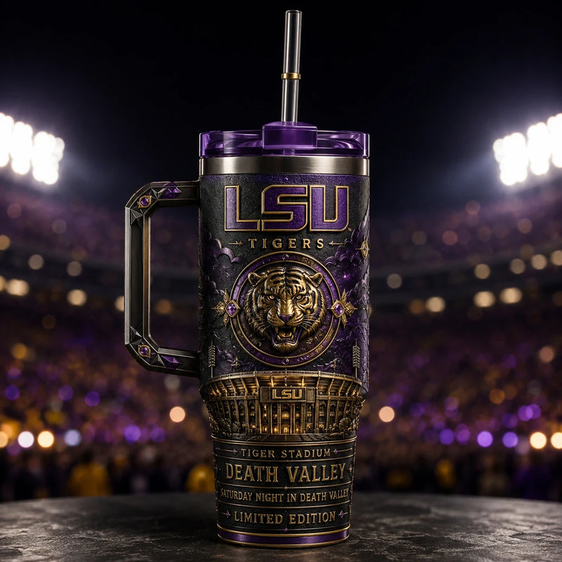 LSU - Death Valley Relief in Purple and Gold