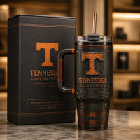 TENN Heritage - The Amber T on a Weathered Vintage Panel
