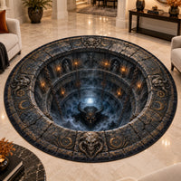The Pit Stares Back - Illusion Depth Round Rug