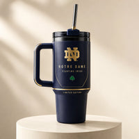ND Monogram - Navy and Gold Collegiate Tumbler