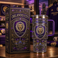 ORL Crest in Purple and Gold - Ornate Jewelled Tumbler