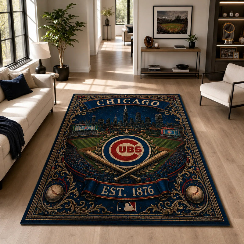 CHC Heritage Field - Ornate Emblem Statement Rug