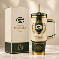 GB Heritage Crest - Cream and Forest Green Tumbler