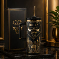 CHI - Gold Deco Bull Emblem, Skyline in Black