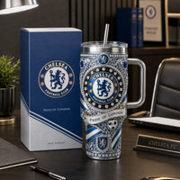 CHE Pride of London - Ornate Crest Tumbler in Royal Blue