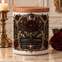 The Poison Garden - Gothic Botanical Label Scented Candle
