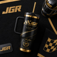JGR in Black and Gold - Checkered Flag Legacy Tumbler