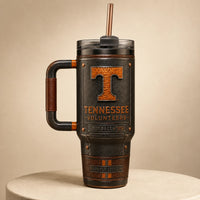 TENN Heritage - The Amber T on a Weathered Vintage Panel