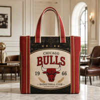 CHI Heritage Crest - Vintage Bulls Tote in Red and Cream