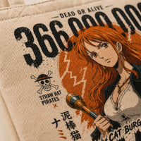 Dead or Alive - Nami, Bounty Poster Graphic in Rust and Ink