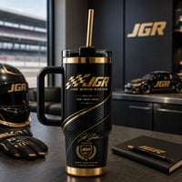 JGR in Black and Gold - Checkered Flag Legacy Tumbler