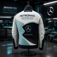 Paddock Calm - AMG Teal and White Panel Jacket