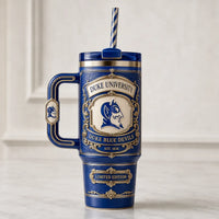 DUKE Heritage Crest - Royal Blue and Gold Drinkware Statement