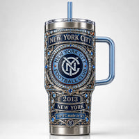 NYC Crest in Jeweled Relief - Heritage Tumbler