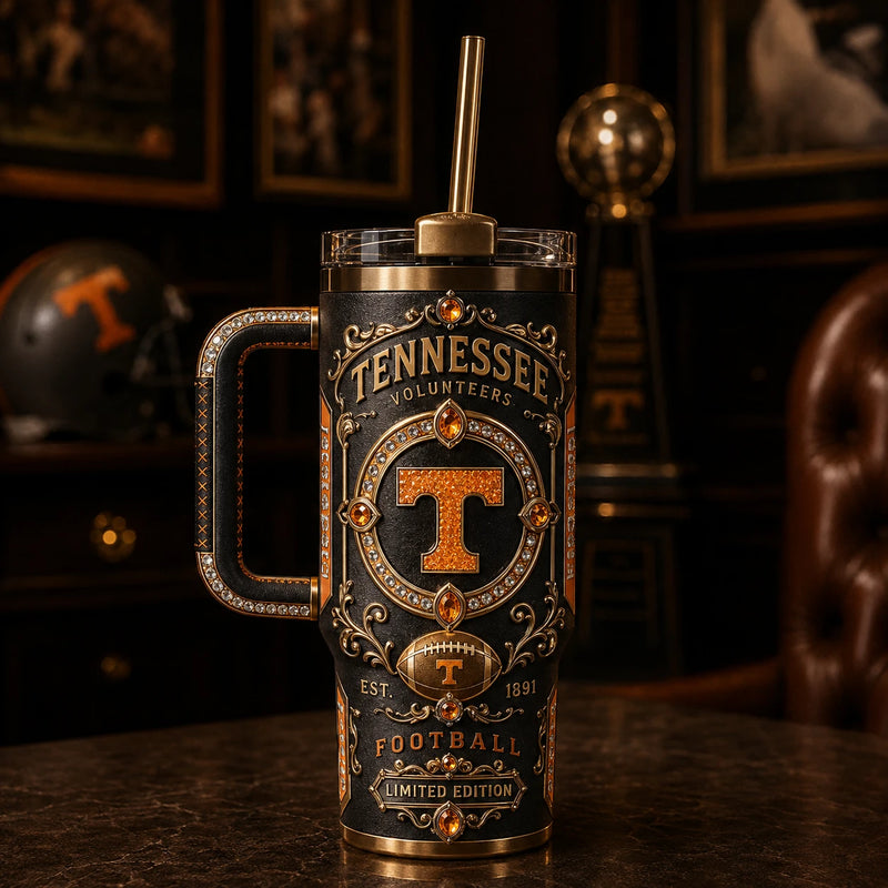 TENN in Gold and Amber - Ornate Volunteers Tumbler