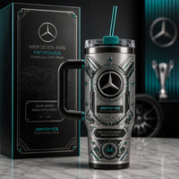 MB Silver Order - Teal Jewelled Emblem Tumbler