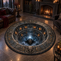 The Pit Stares Back - Illusion Depth Round Rug