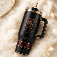 SC Crimson Crest - Black Field, Gold Line and Quiet Confidence