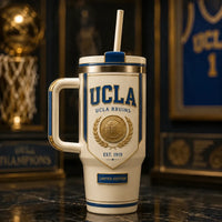 UCLA Crest, Cream and Gold - Collegiate Heritage Tumbler