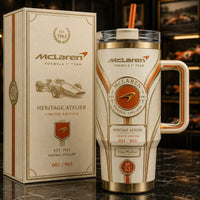 MCL Heritage Crest - Cream and Gold Tumbler Design