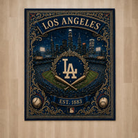 LAD Heritage - Navy and Gold Ballpark Floor Piece