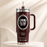 MSST Heritage - Bulldog Medallion Tumbler in Deep Maroon