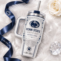 PSU White Out - Crystal-Lit Ivory Tumbler Composition