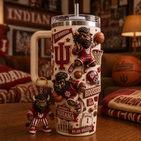 IU Crimson Court - Dynamic Mascot Wraparound Tumbler