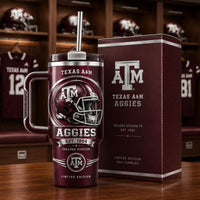 TAMU Maroon Pride - Helmet Emblem Tumbler