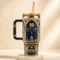 ND Gothic Arches - Navy and Gold Tumbler