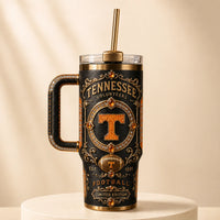 TENN in Gold and Amber - Ornate Volunteers Tumbler