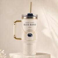PSU Blue Band 1899 - Ivory and Gold Art Deco Tumbler