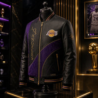 LAL Purple and Gold - Vertical Lettering Statement Jacket