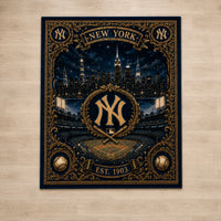 NYY Est. 1903 - A Floor Study in Navy, Gold and City Light